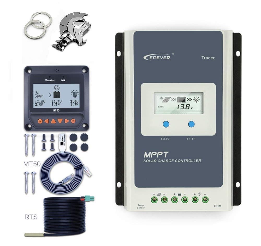Epever 40A MPPT Charge Controller Tracer A 4210A w/ MT-50 Remote meter