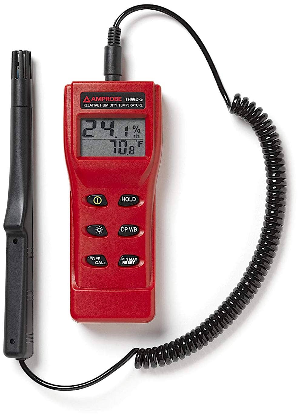 Amprobe THWD-5 Temperature and Relative Humidity Meter with Wet Bulb and Dew Point