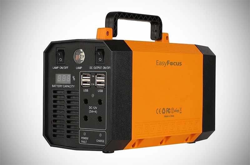 EasyFocus Portable Power Station 200Wh Solar Generator