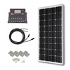 HQST 100 W 12 V Solar Panel Kit for RV w/ 20A PWM Charge Controller