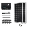 Renogy 200W 12V Monocrystalline Solar Starter Kit w/ 30A Wanderer Charge Controller