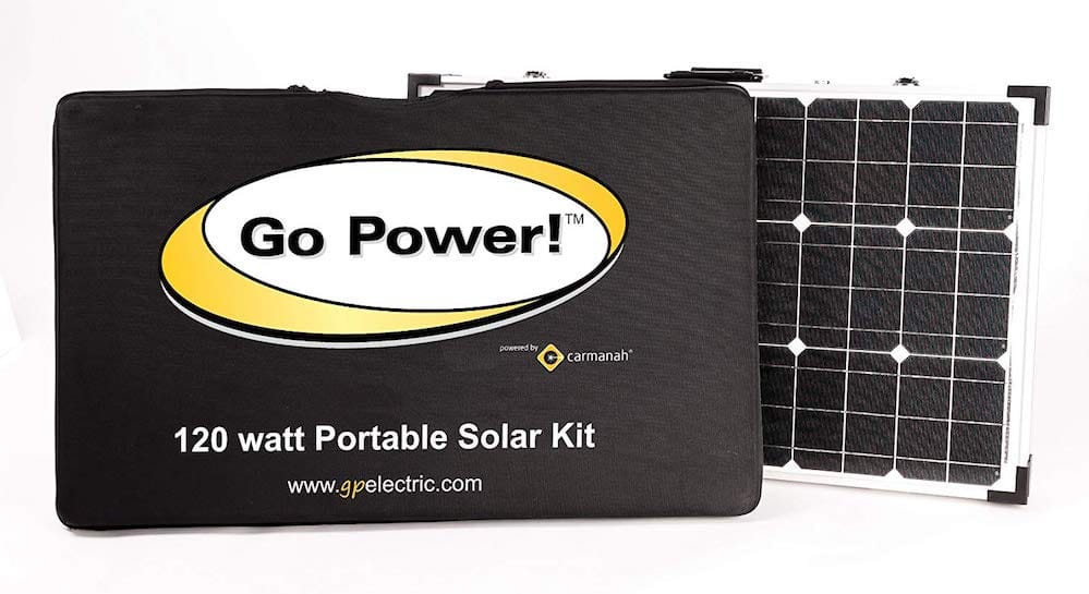 Go Power! Valterra Power US 120W Solar Portable Kit w/ 10A Charge Controller