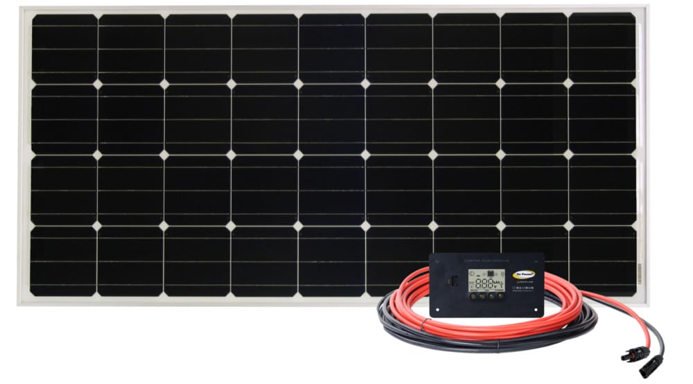 Go Power Retreat 100W Solar Kit w/ 30A PWM Charge Controller for RVs, Boats