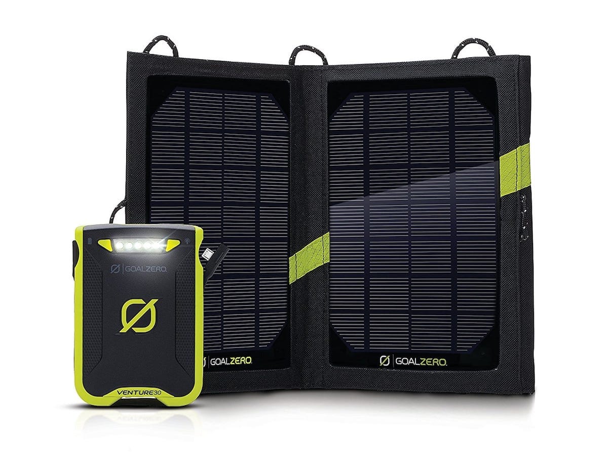 Goal Zero Venture 30 Solar Recharging Kit w/ Nomad Plus Solar Panel, 7800 mAh Power Bank
